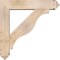 Ekena Millwork Funston Arts and Crafts Smooth Bracket w/ Offset Brace, Douglas Fir, 7 1/2"W x 36"D x 36"H BKT0806X36X36FST03SDF - alternate 4